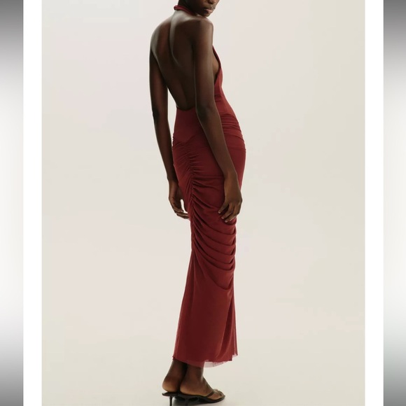 Zara halter combination midi dress - Picture 2 of 4